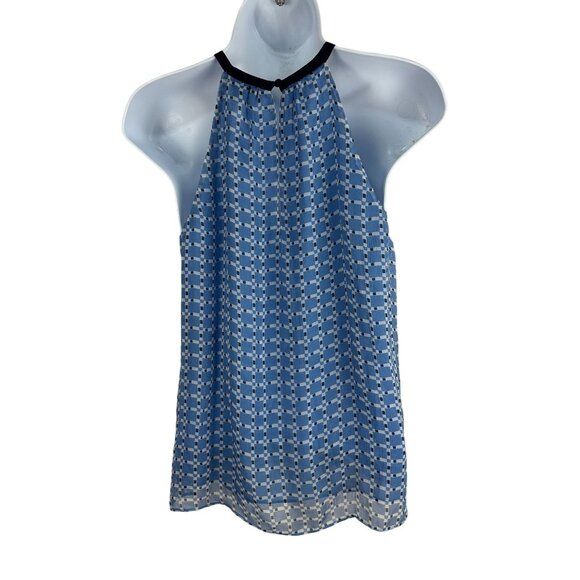 Joie Corisande French Chambray Halter Top Size XXS 100% Silk Womens Blue - Picture 2 of 5